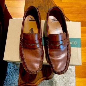 Clarks brown penny loafer men’s size 10